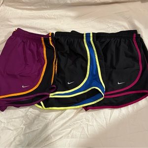 3 Pairs of Nike Dri-Fit Running Shorts. XL